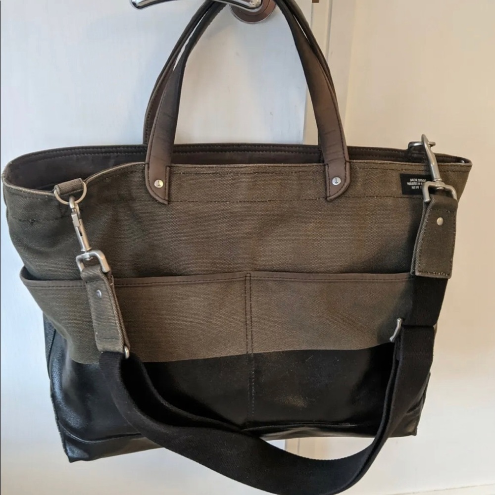 Brown and Black Jack Spade Coal Bag